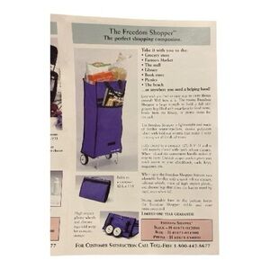 QVC Freedom Shopper -Rolling shopping bag